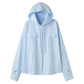 UV protection hoodie(unisex)/blue
