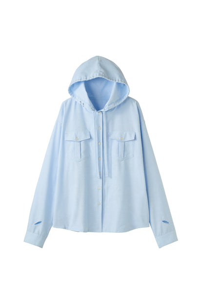 UV protection hoodie(unisex)/blue