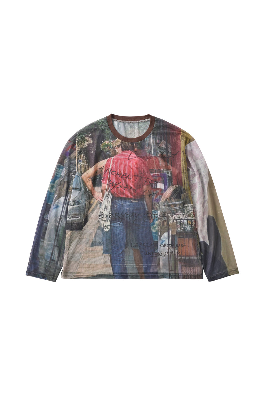 oji sheer long-sleeve tee(unisex)/oji