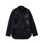 embroidered shirt(unisex)/black