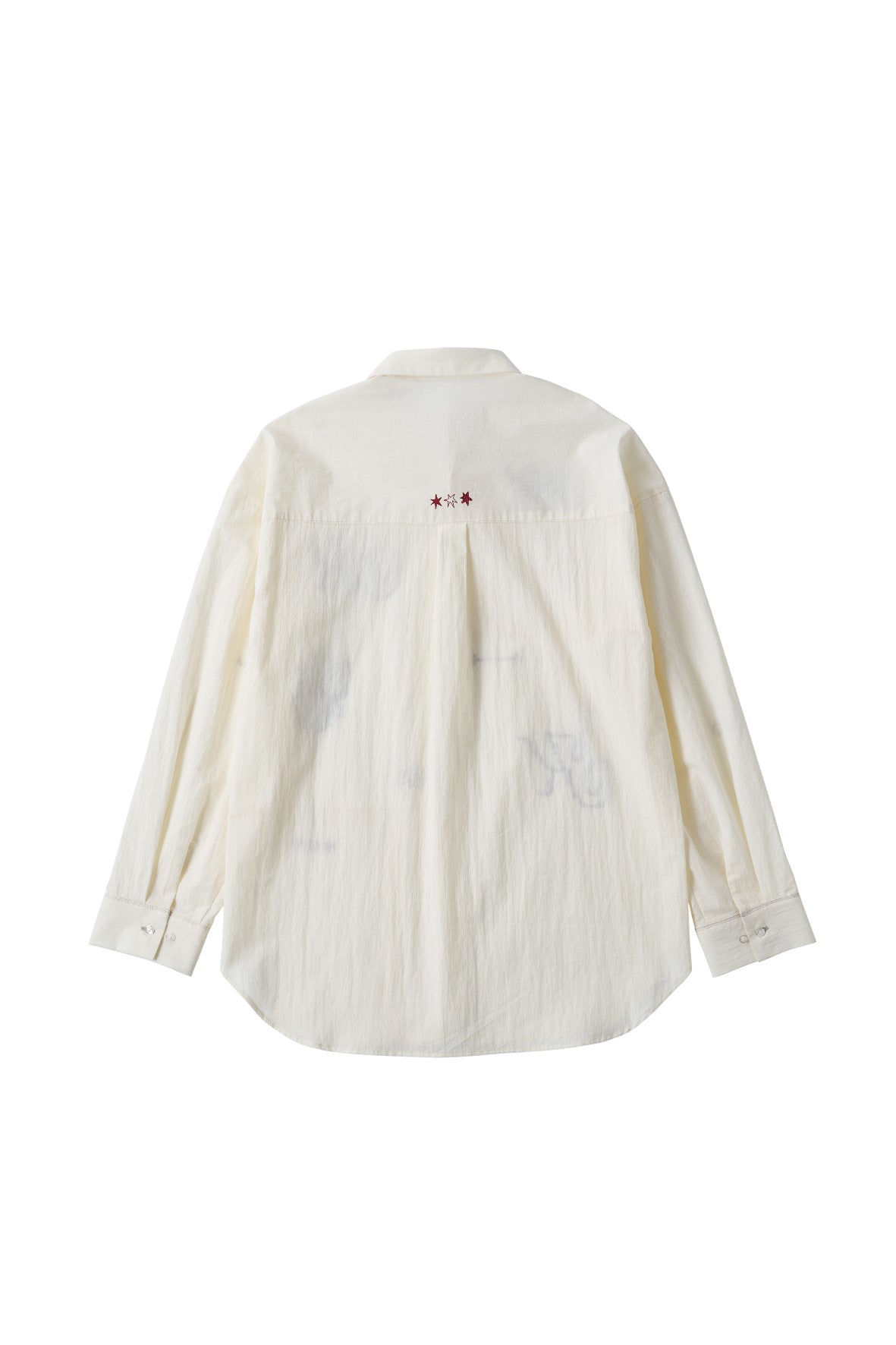 embroidered shirt(unisex)/ivory