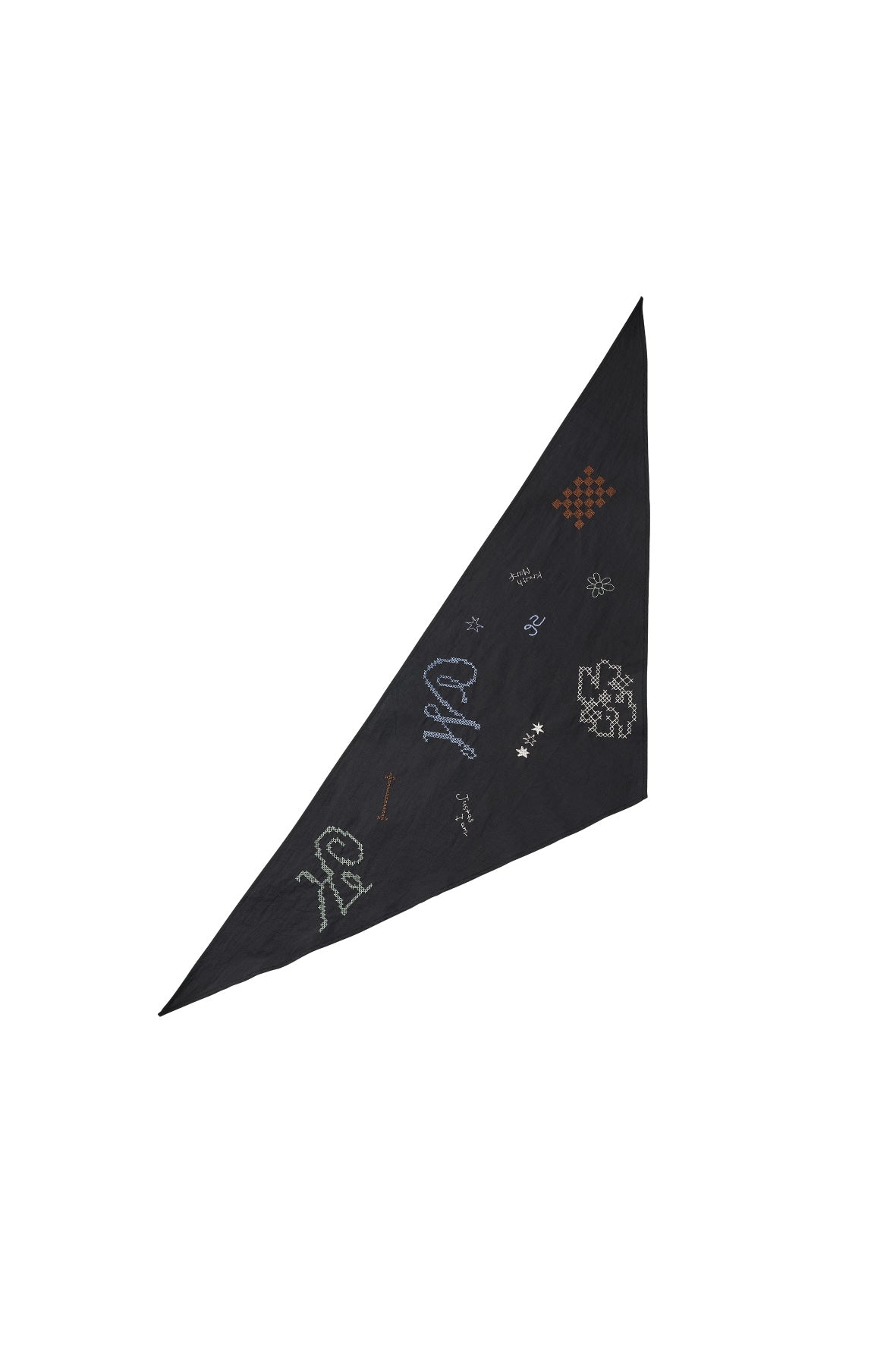 embroidered scarf/3color