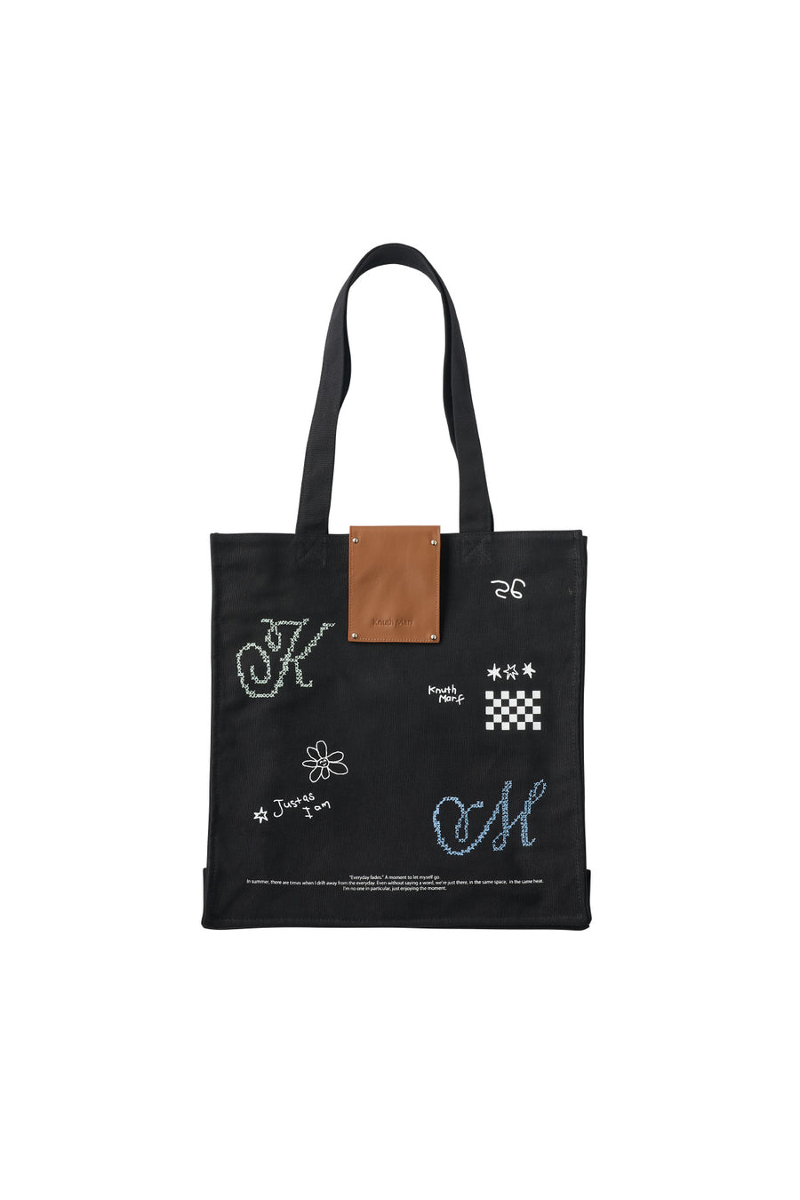 graphic canvas tote/2color