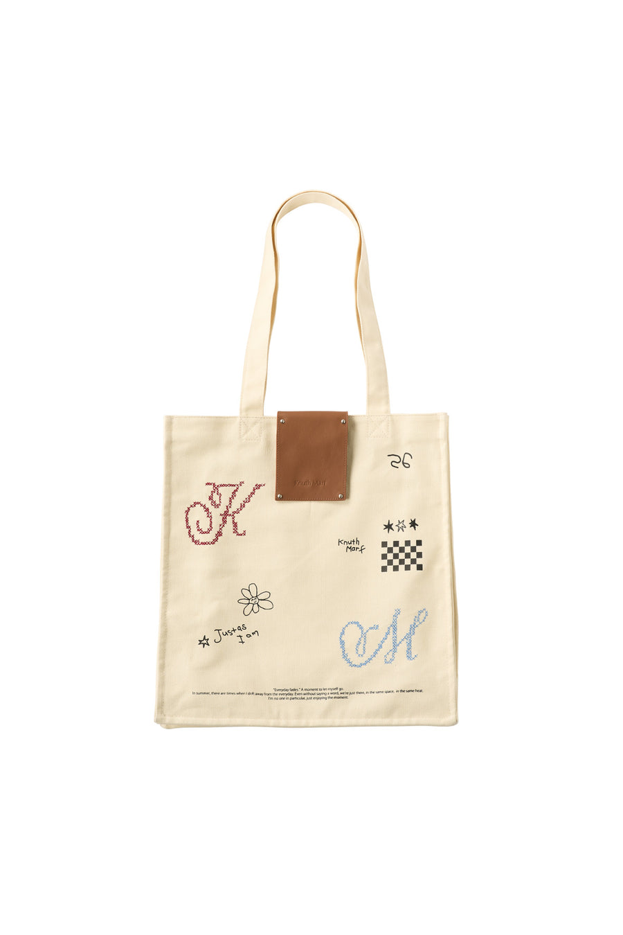 graphic canvas tote/2color