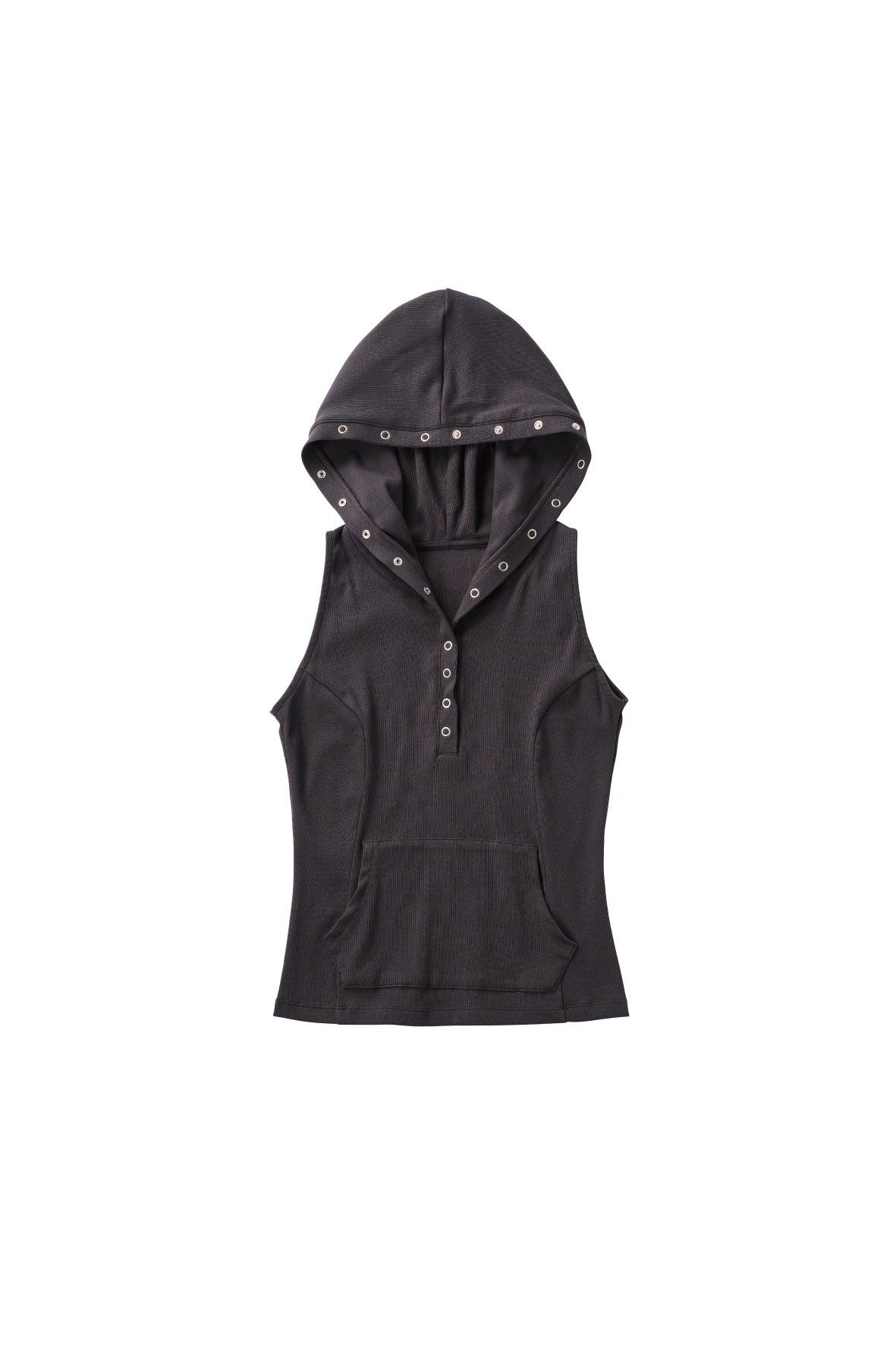 snap-button hoodie/charcoal