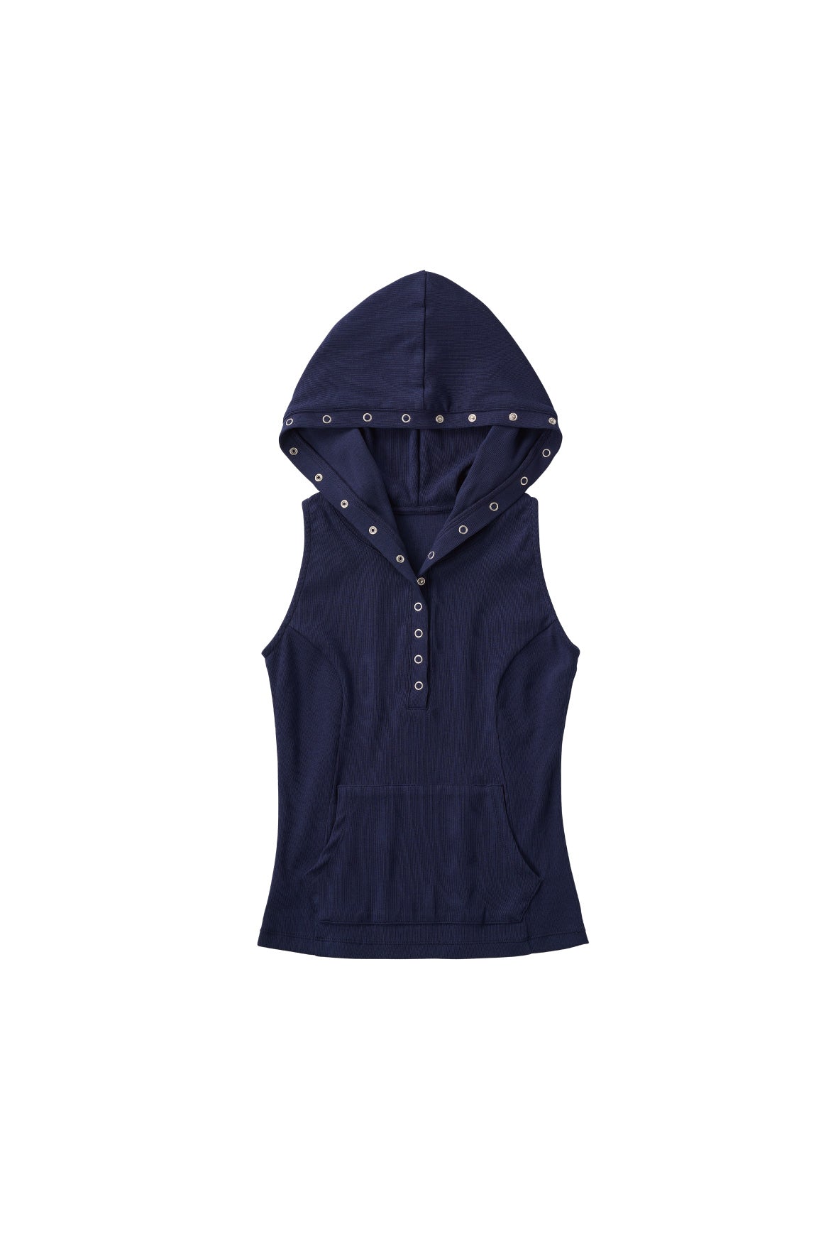 snap-button hoodie/navy