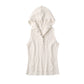 snap-button hoodie/white