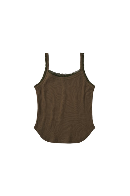 lace detail camisole/3color