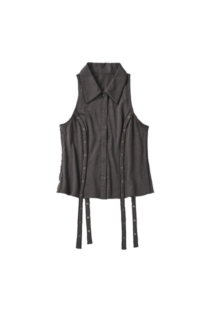 american armhole compact shirt/darkgreen