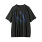 tuck detail oversized tee(unisex)/black