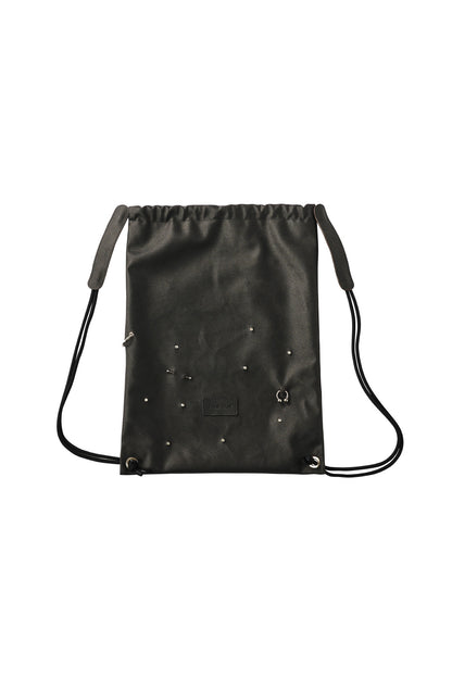 leather drawstring bag/2color