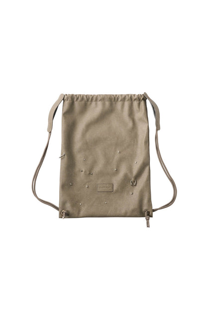 leather drawstring bag/2color