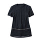 structured shoulder top/black