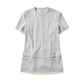 structured shoulder top/lightbeige
