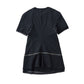 structured shoulder top/black