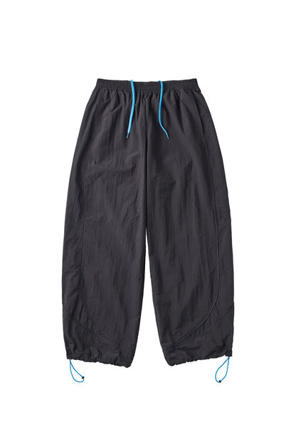 nylon easy pants(unisex)/black