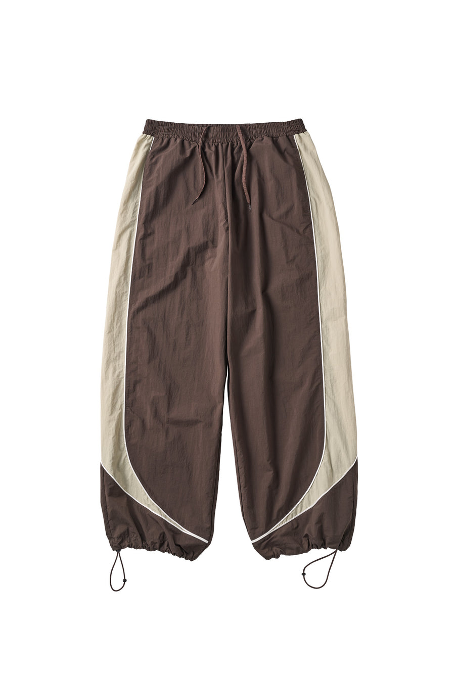 nylon easy pants(unisex)/brown