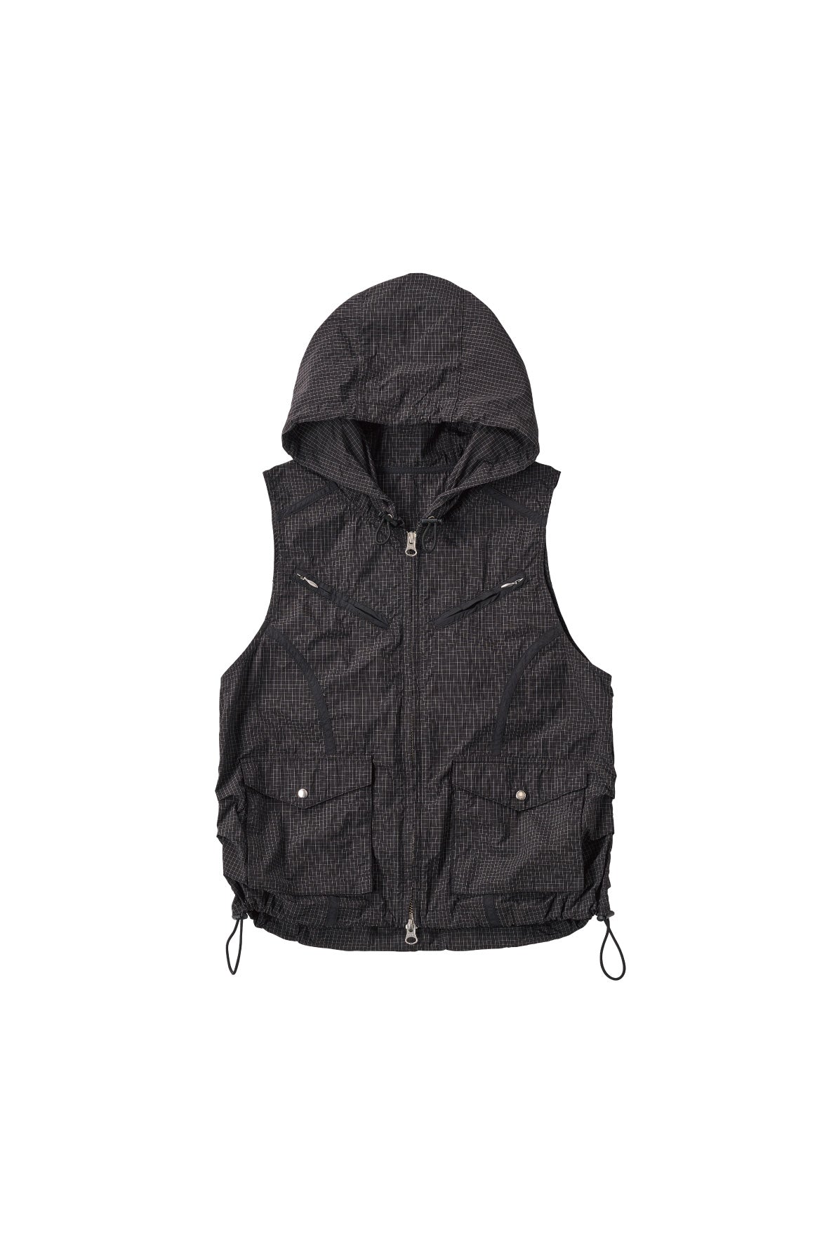 nylon hoodie/black