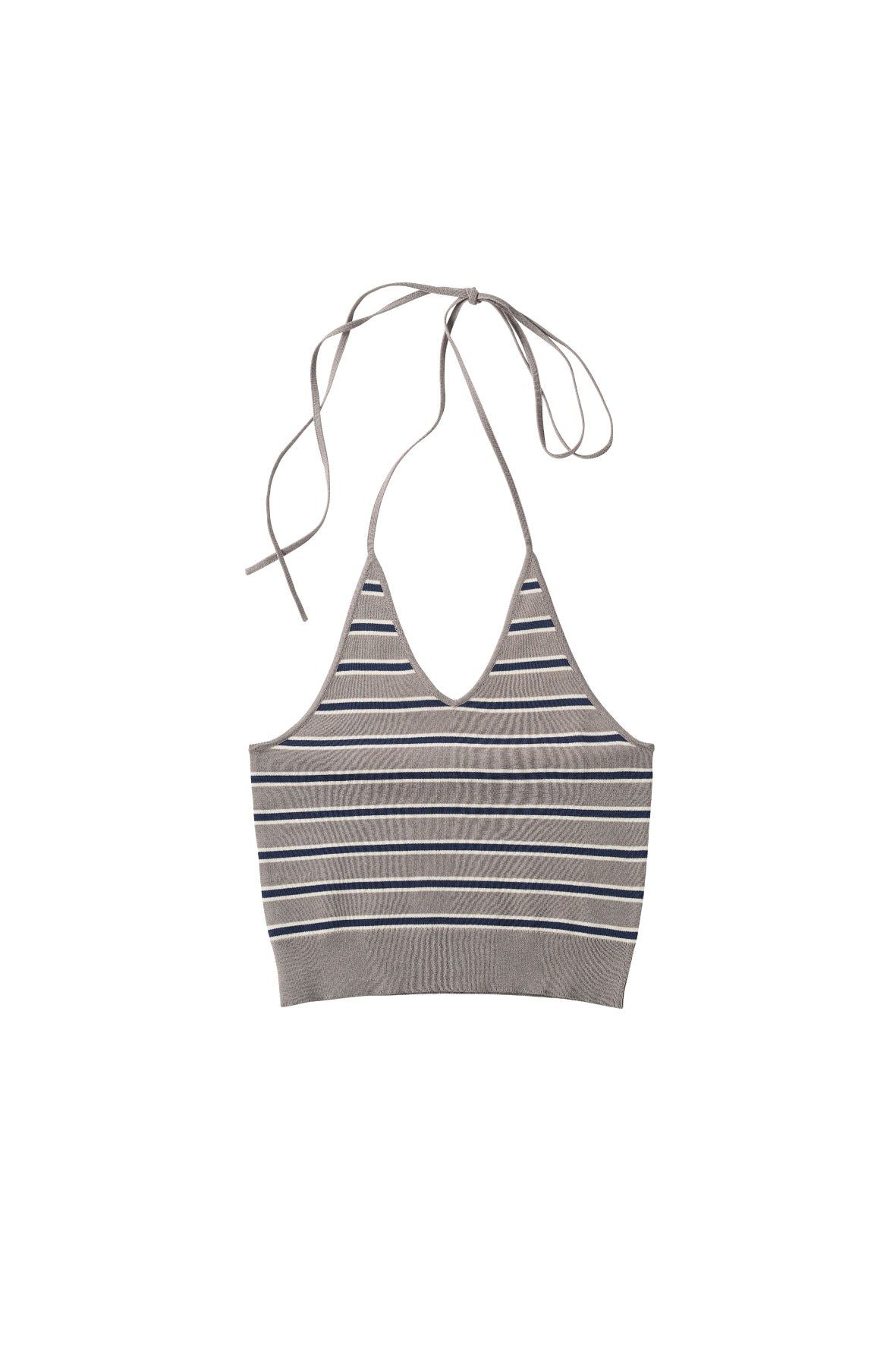 knit halter bustier/3color