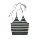 knit halter bustier/3color