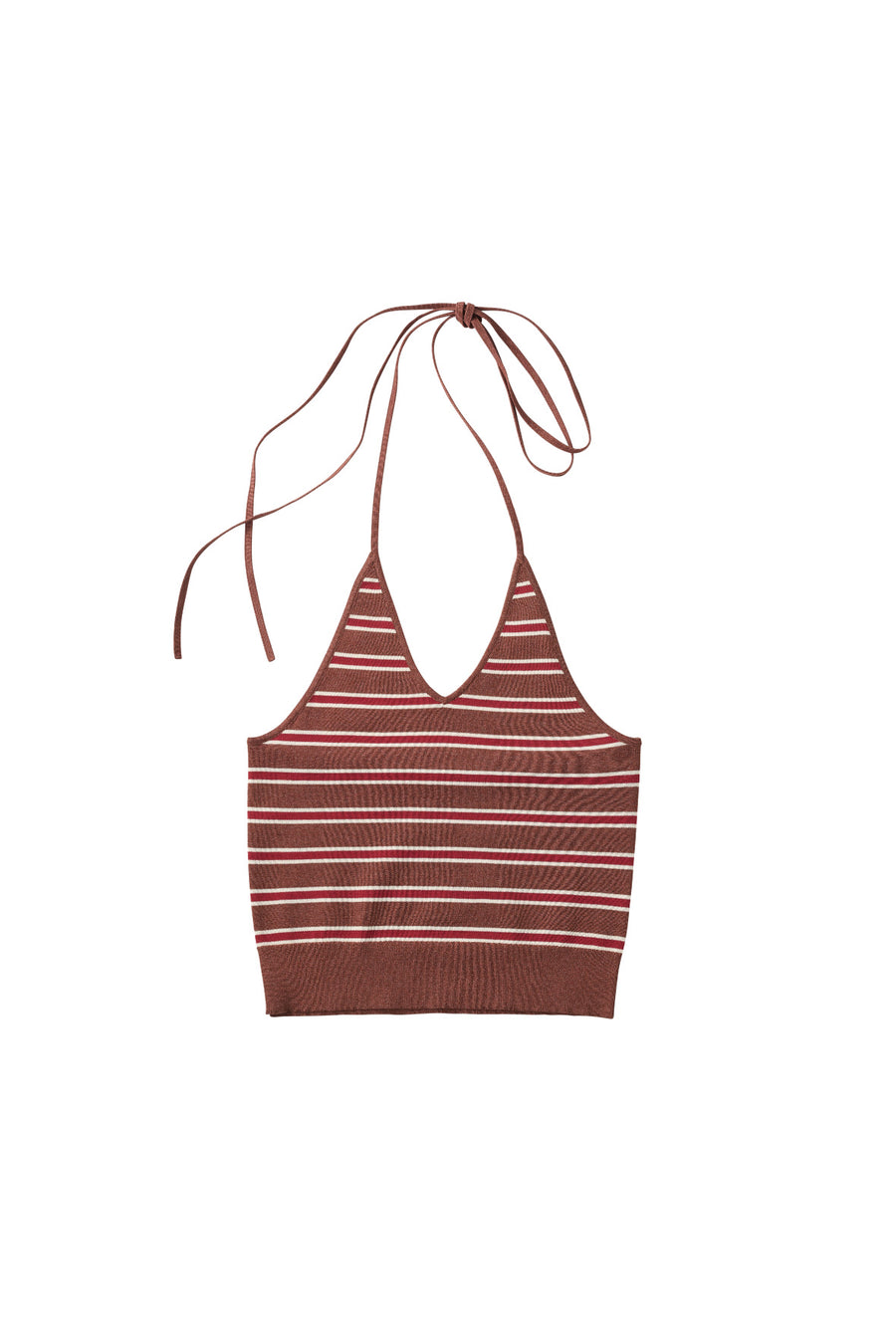 knit halter bustier/3color