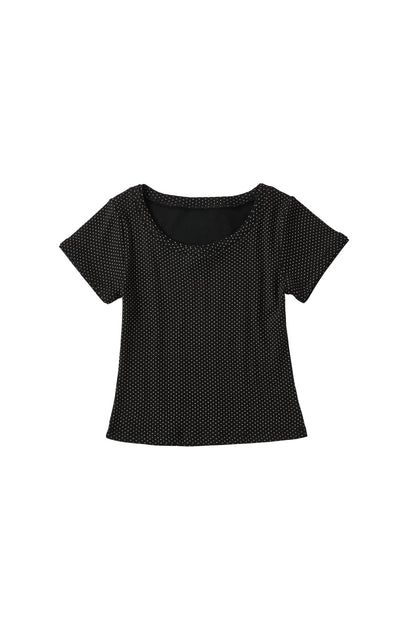 layered crewneck tee/4color