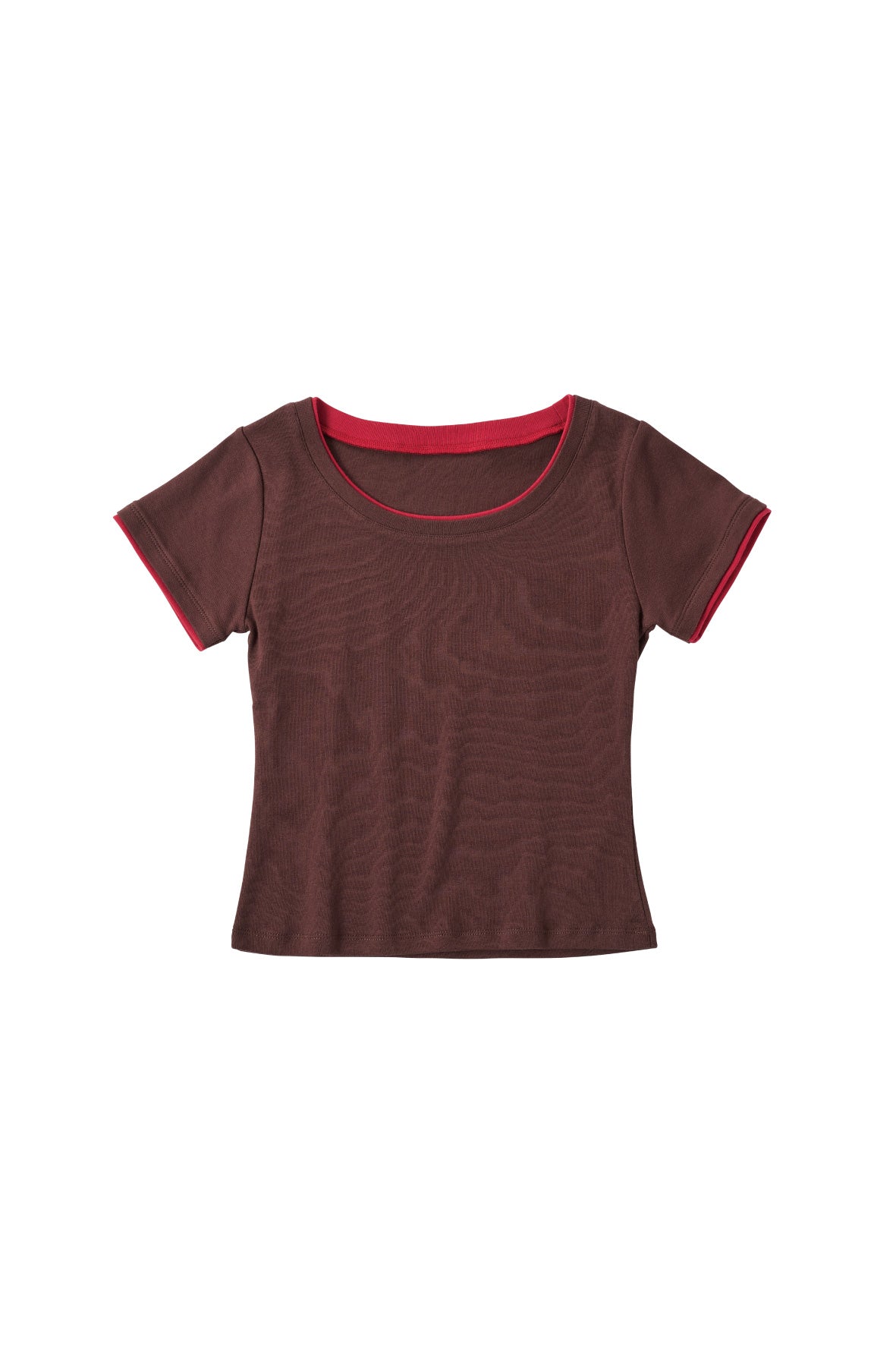layered crewneck tee/4color