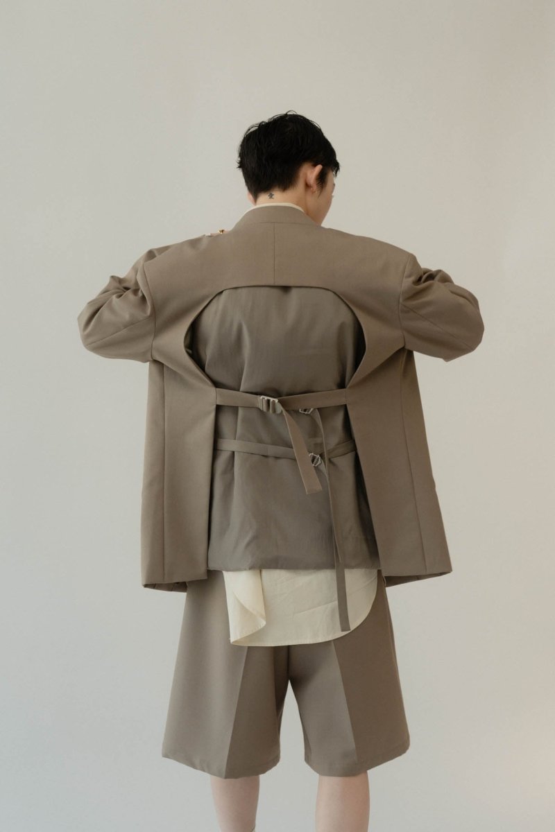 2piece custom jacket(unisex)/beige - KNUTH MARF