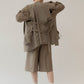 2piece custom jacket(unisex)/beige - KNUTH MARF