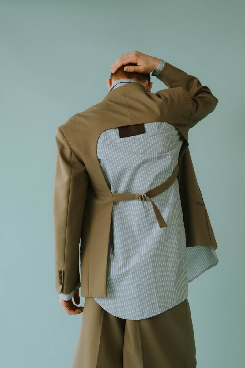 2piece custom jacket(unisex)/beige - KNUTH MARF