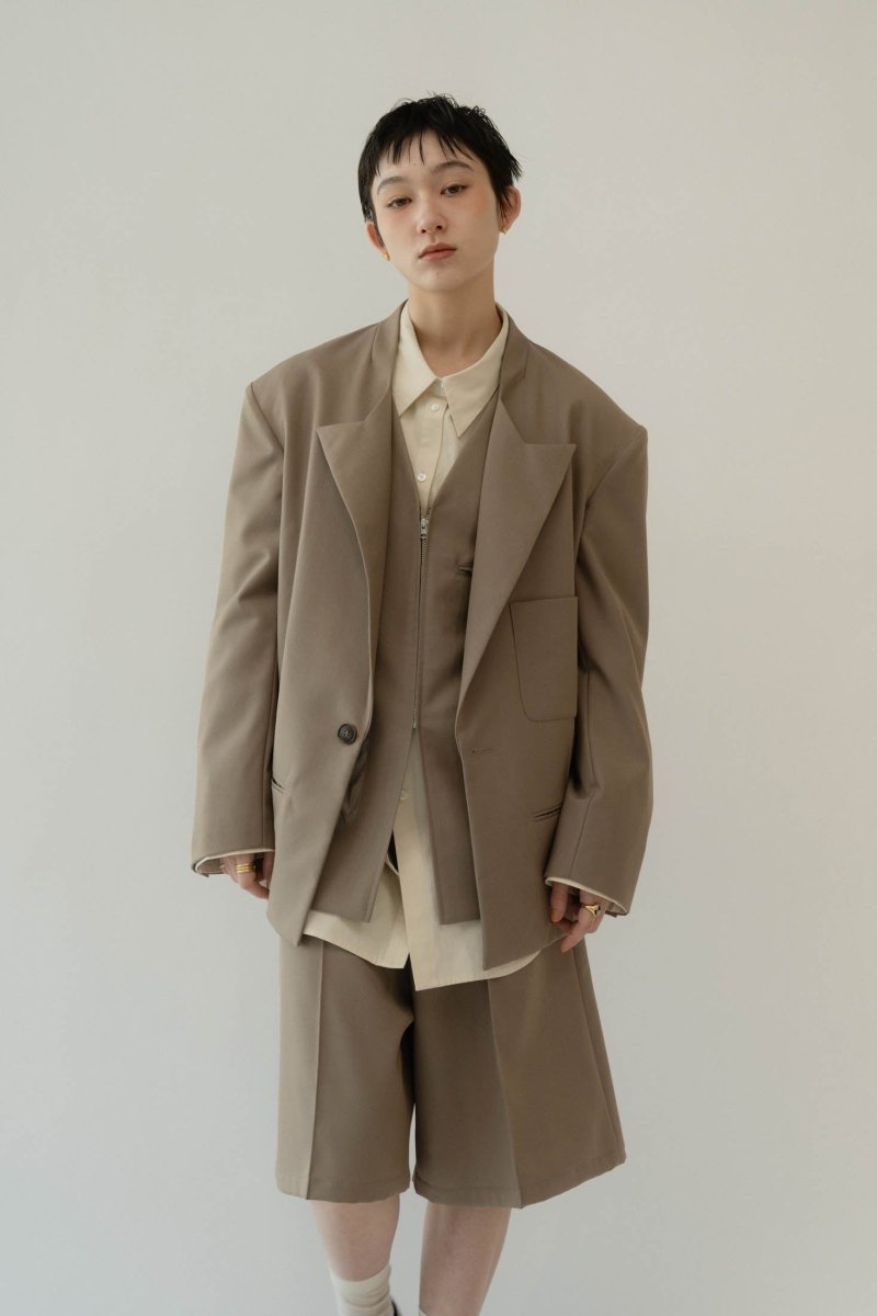 2piece custom jacket(unisex)/beige - KNUTH MARF