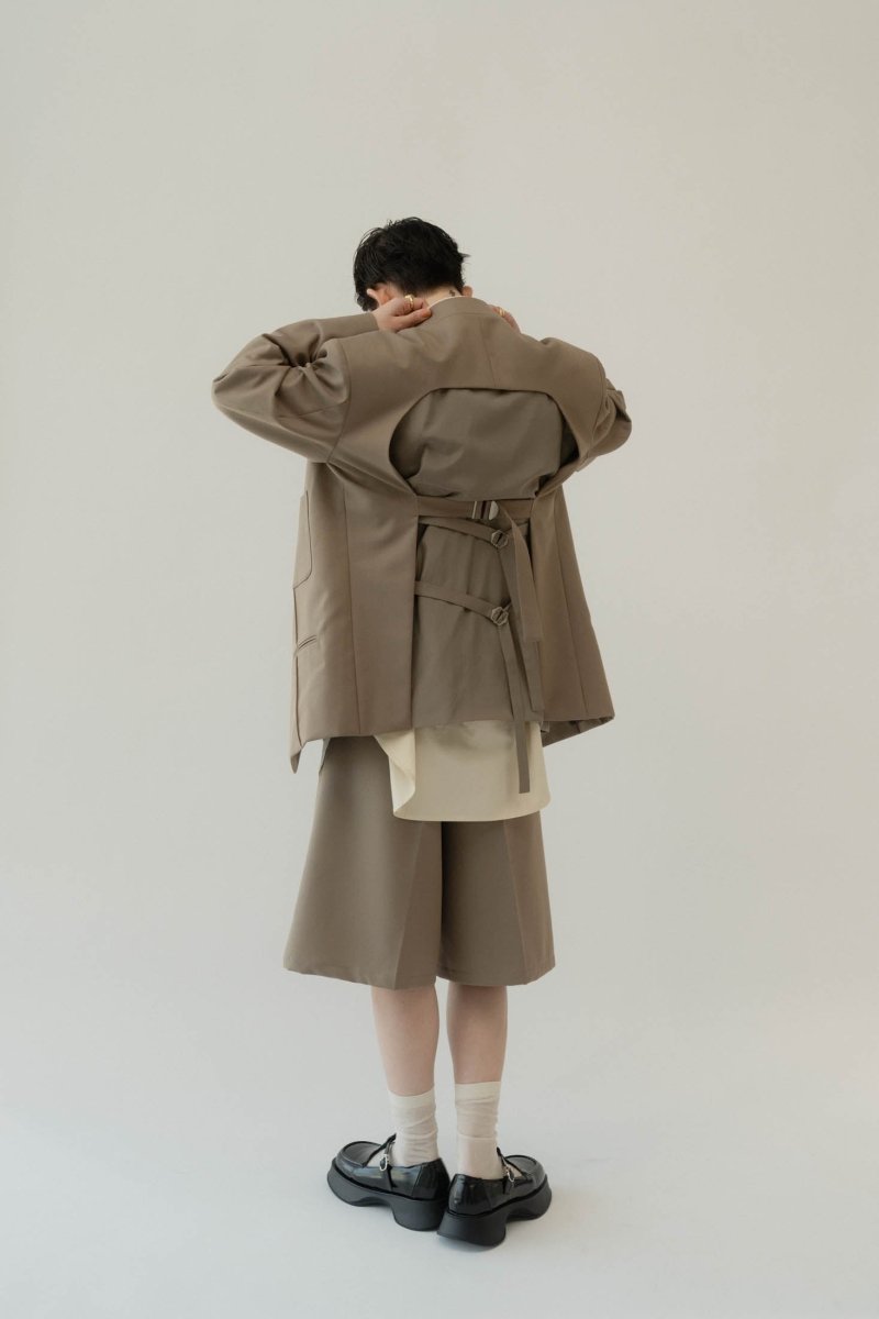 2piece custom jacket(unisex)/beige - KNUTH MARF