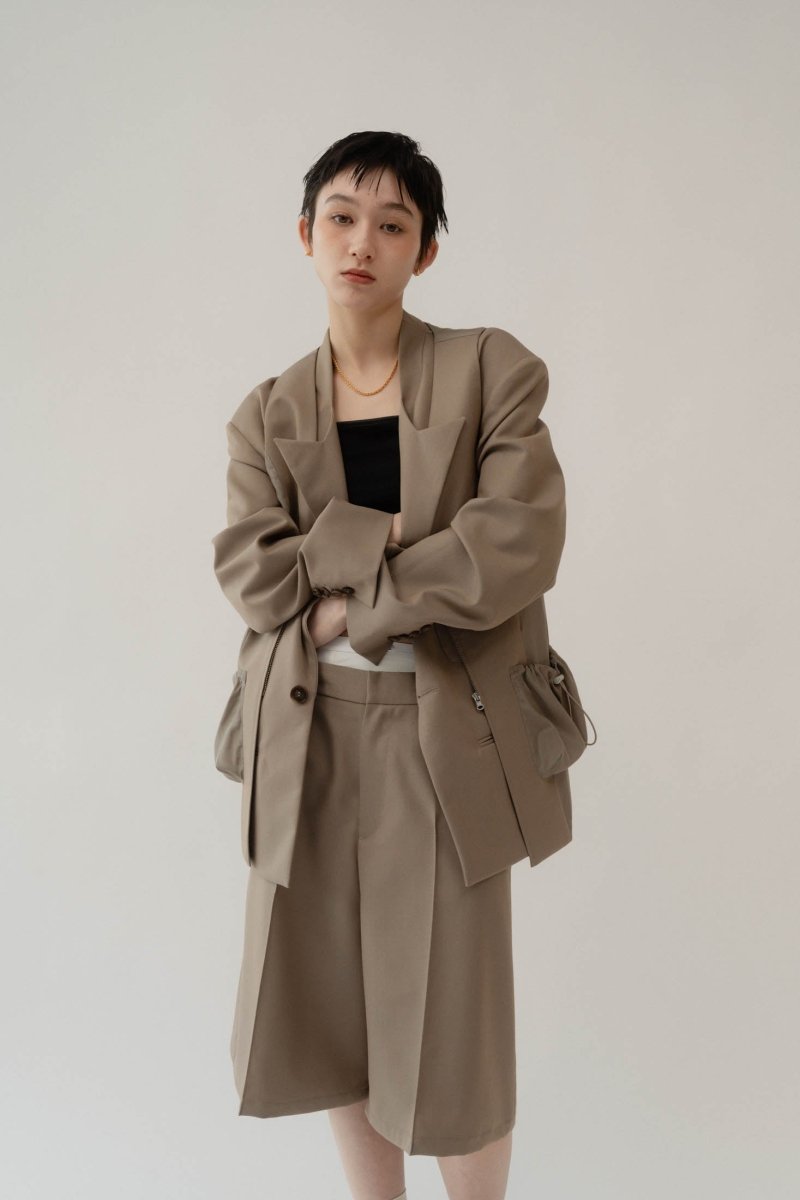 2piece custom jacket(unisex)/beige - KNUTH MARF