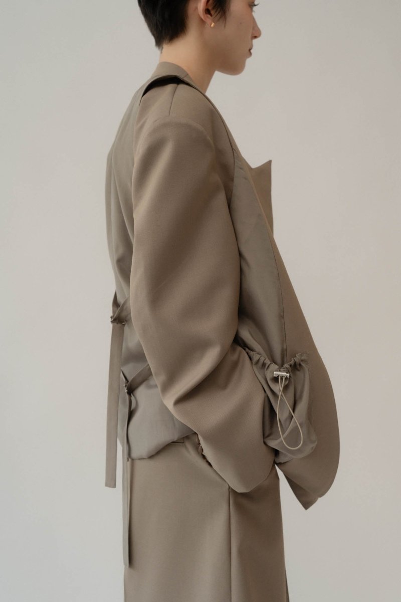 2piece custom jacket(unisex)/beige - KNUTH MARF