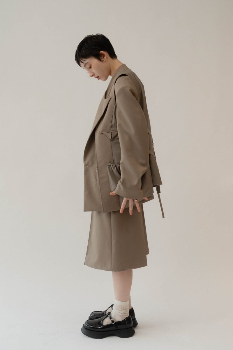 2piece custom jacket(unisex)/beige - KNUTH MARF