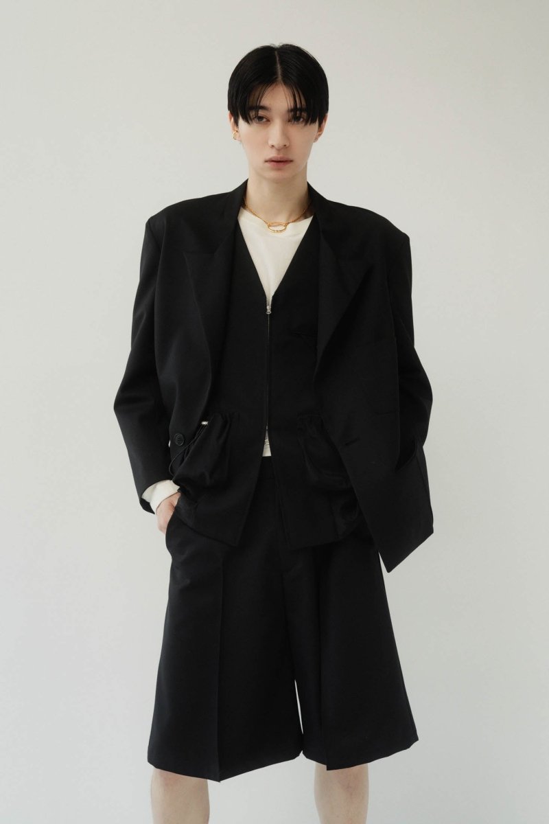 2piece custom jacket(unisex)/black - KNUTH MARF