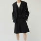 2piece custom jacket(unisex)/black - KNUTH MARF