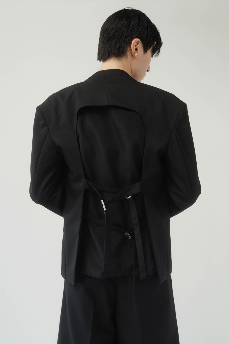 2piece custom jacket(unisex)/black - KNUTH MARF