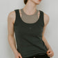 2piece layered logo tank top/3color - KNUTH MARF