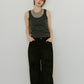 2piece layered logo tank top/3color - KNUTH MARF