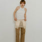 2piece layered logo tank top/3color - KNUTH MARF