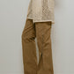 2piece zip flare pants/beige - KNUTH MARF