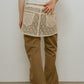 2piece zip flare pants/beige - KNUTH MARF