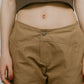 2piece zip flare pants/beige - KNUTH MARF