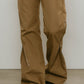 2piece zip flare pants/beige - KNUTH MARF