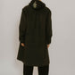 2way accent collar long coat（unisex）/charcoal - KNUTH MARF