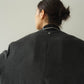 2way accent collar long coat（unisex）/charcoal - KNUTH MARF