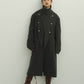 2way accent collar long coat（unisex）/charcoal - KNUTH MARF