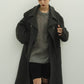 2way accent collar long coat（unisex）/charcoal - KNUTH MARF