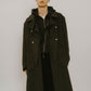 2way accent collar long coat（unisex）/charcoal - KNUTH MARF